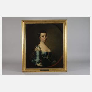 Sir Thomas Hudson, attr., Damenportrait