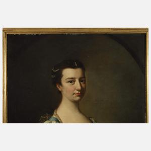 Sir Thomas Hudson, attr., Damenportrait