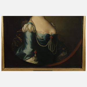 Sir Thomas Hudson, attr., Damenportrait