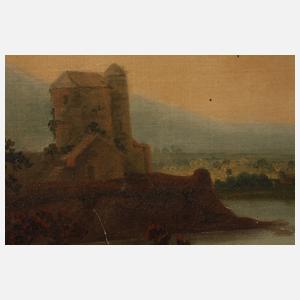 Landschaft im Abendlicht