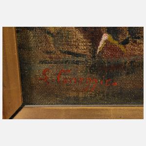 Ludwig Correggio, Schlucht in den Alpen