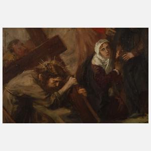 Louis Feldmann, attr., Kreuztragung Christi