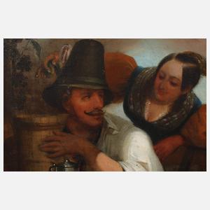 Bayerischer Bursche und Spanierin