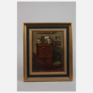 Max Gaisser, attr., Biedermeierinterieur