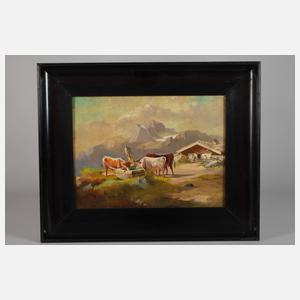 A. Gerasch, Kühe auf der Alm
