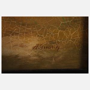 A. Gerasch, Kühe auf der Alm