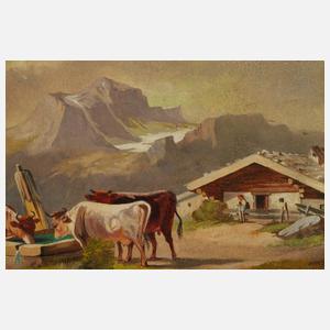 A. Gerasch, Kühe auf der Alm