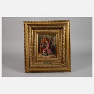 Hans Hamza, Eleganter Herr am Schreibsekretär