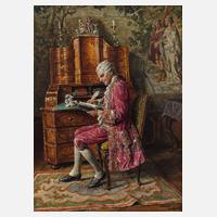 Hans Hamza, Eleganter Herr am Schreibsekretär111