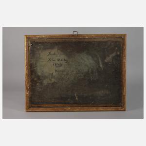 X. L. Hartig, Burg in alpiner Landschaft