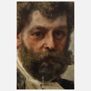 Ad. Hölzel, Herrenbildnis Slevogt