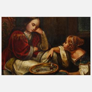 Isidor Kleine, attr., "Zwei Mädchen in der Silvesternacht"