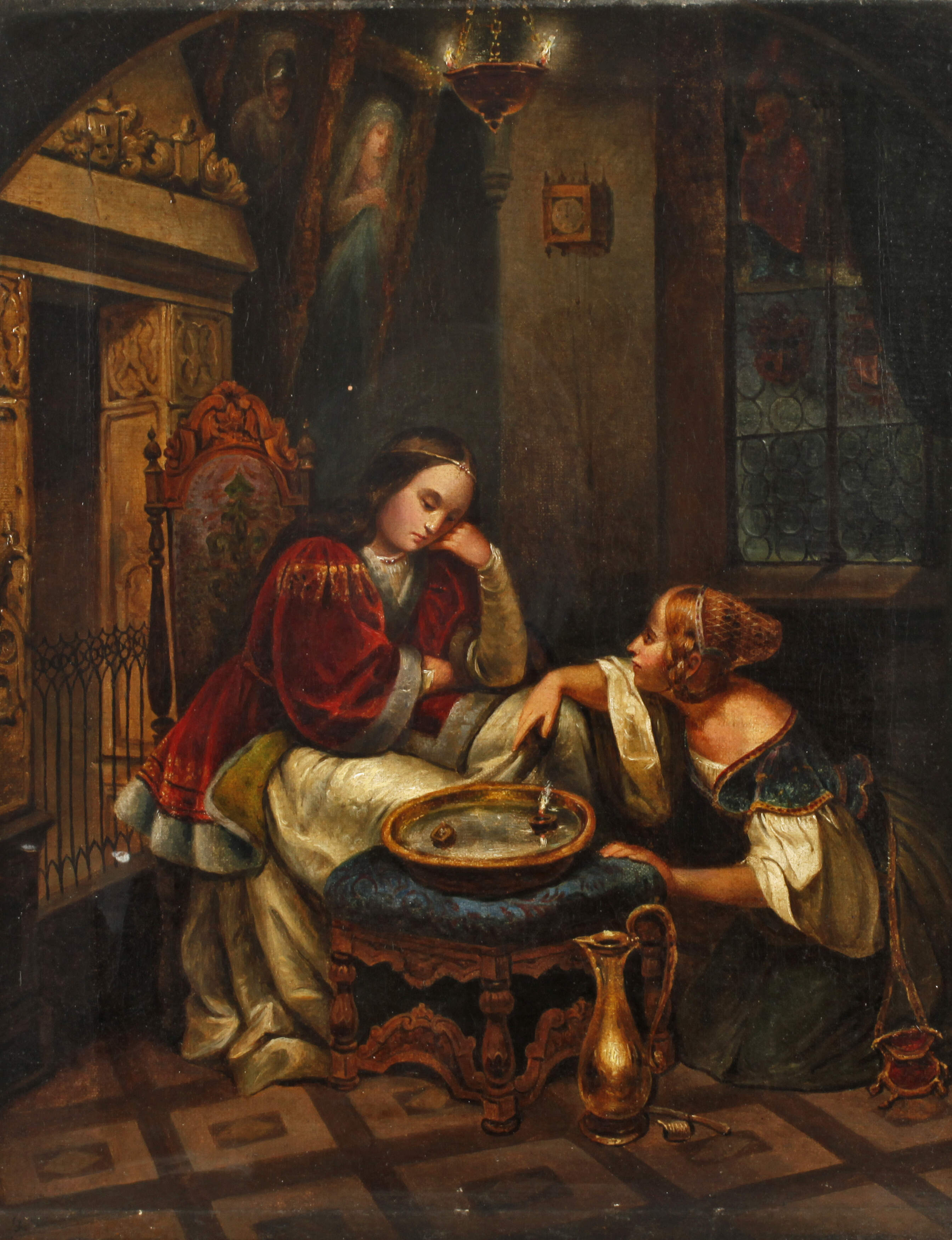 Isidor Kleine, attr., "Zwei Mädchen in der Silvesternacht"