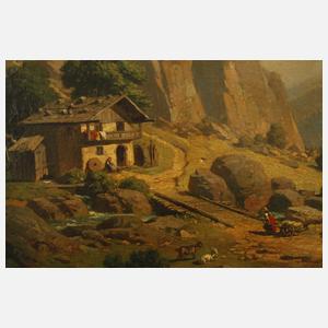 Franz Kreuzer, "Mühle bei Brannenburg"