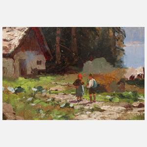 Curt Leopold, "Hintersee mit Hochkalter"