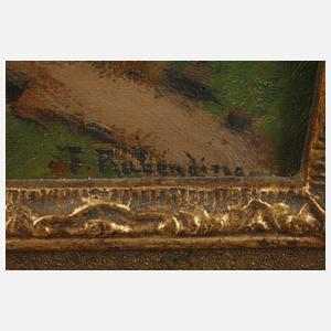 Prof. Fritz Rabending, Fluss im Gebirge