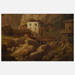 Karl Julius Rose, Mühle am Gebirgsbach