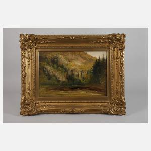 Prof. Eduard Schleich, Gebirgige Sommerlandschaft