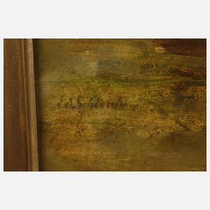 Prof. Eduard Schleich, Gebirgige Sommerlandschaft