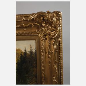 Prof. Eduard Schleich, Gebirgige Sommerlandschaft