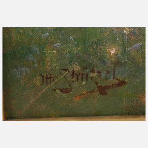 Prof. Otto Strützel, "Auf der Gartenbank"