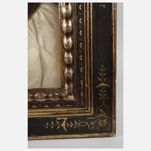 Albert Theer, attr., Biedermeier-Dame mit Pelzkrawatte