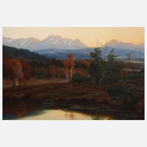 Adalbert Wex, "Spätherbst im Hochmoor"