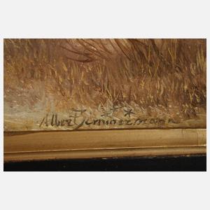 Albert August Zimmermann, Paar Winterlandschaften