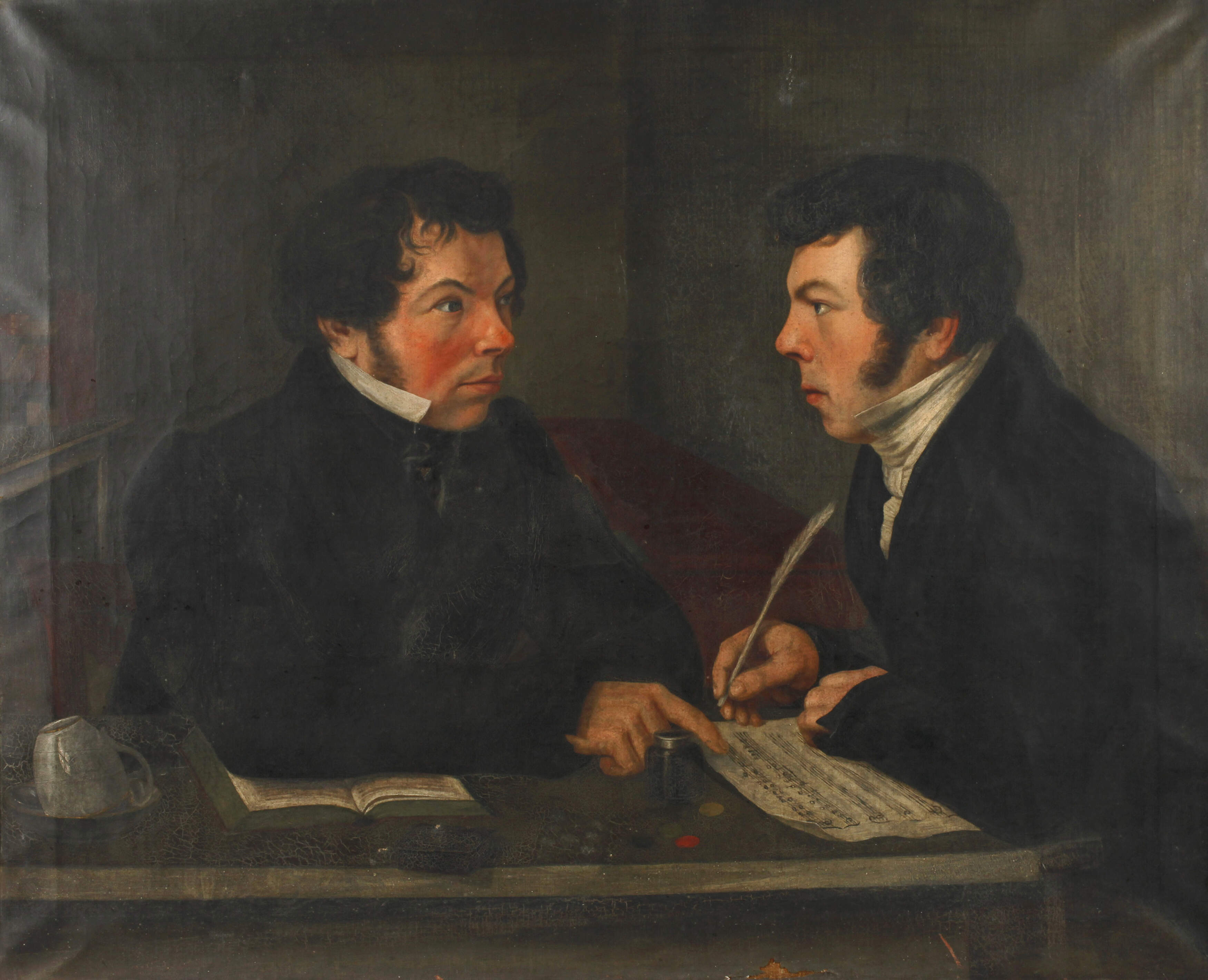 Franz Schubert & Franz Grillparzer bei der Arbeit