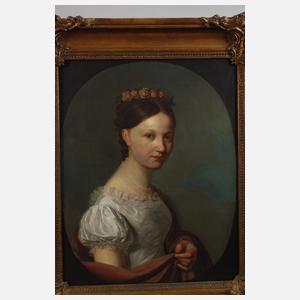 Biedermeier-Mädchenbildnis