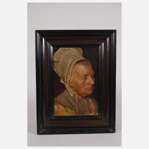 Portraitstudie alte Bäuerin