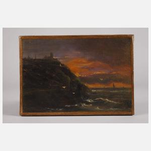 Steilküste im Sonnenuntergang