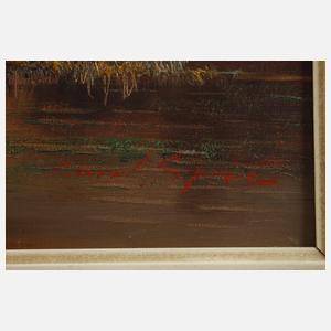 Carol Spreé, Segelboot bei Sonnenaufgang