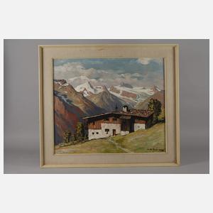 Fritz Blädel, "Blick in die Stubaier Gletscher"