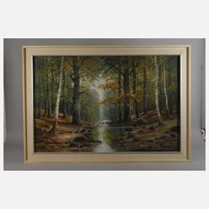 Albert Blaetter, Impressionistischer Waldbach