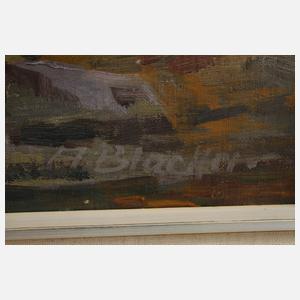 Albert Blaetter, Impressionistischer Waldbach