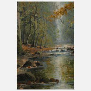 Albert Blaetter, Impressionistischer Waldbach