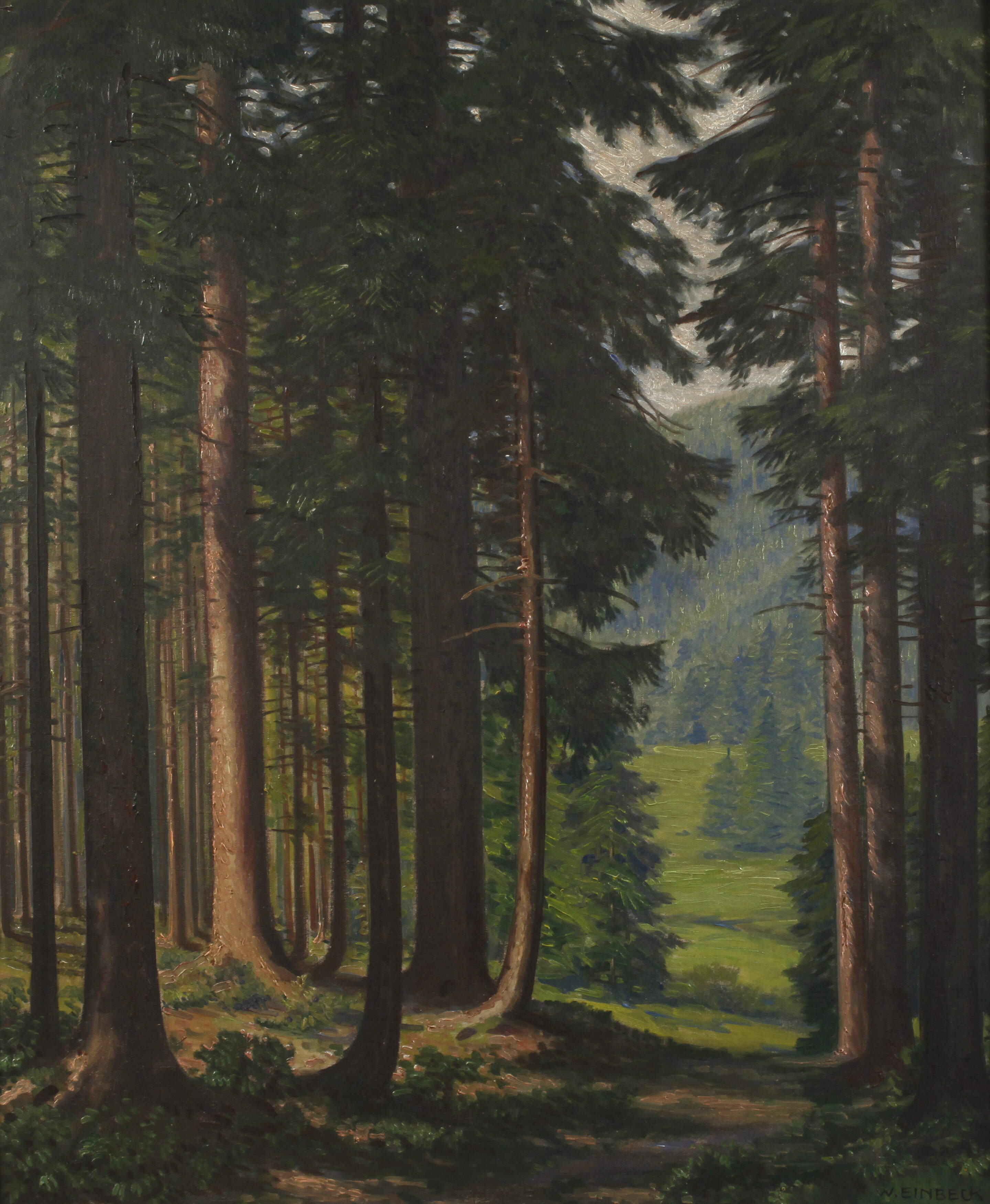 Prof. Walter Einbeck, Waldinneres