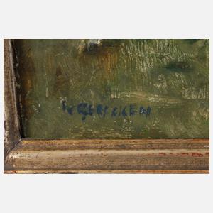 Prof. Walter Geffcken, Galante Szene im Park