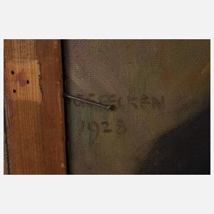 Prof. Walter Geffcken, Galante Szene im Park