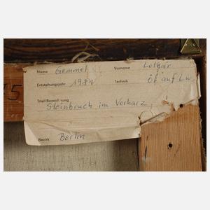 Lothar Gemmel, "Steinbruch im Vorharz"