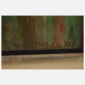 W. Gosnell, Dame unter Bäumen