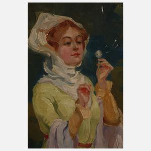 W. Gosnell, Dame unter Bäumen