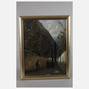 Carl von Häberlin, attr., "Weg zum Kirchhof ..."