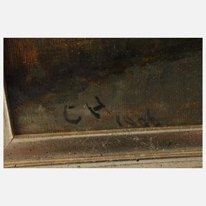 Carl von Häberlin, attr., "Weg zum Kirchhof ..."