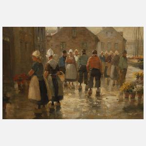 A. Hernemanns, Holländischer Blumenmarkt