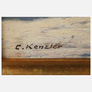 Carl Kenzler, Bäume in Winterlandschaft