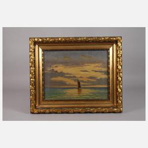 Krause, Segelboot im Abendlicht