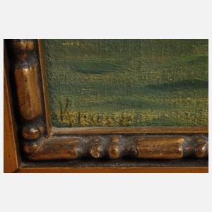 Krause, Segelboot im Abendlicht