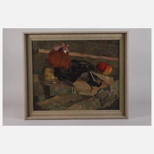 Willy Mulot, "Stillleben mit Hahn"